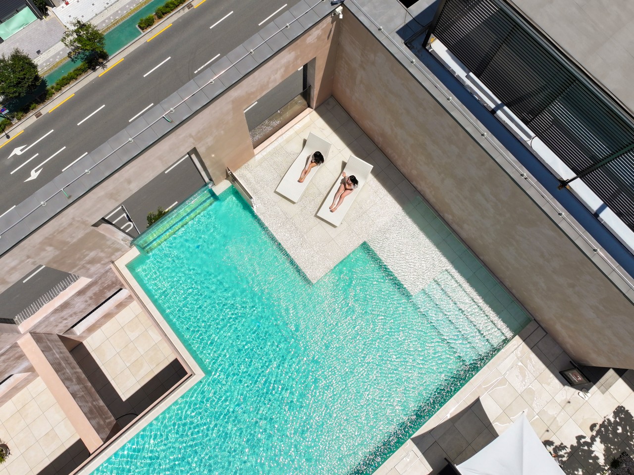 Resort Poolside Area